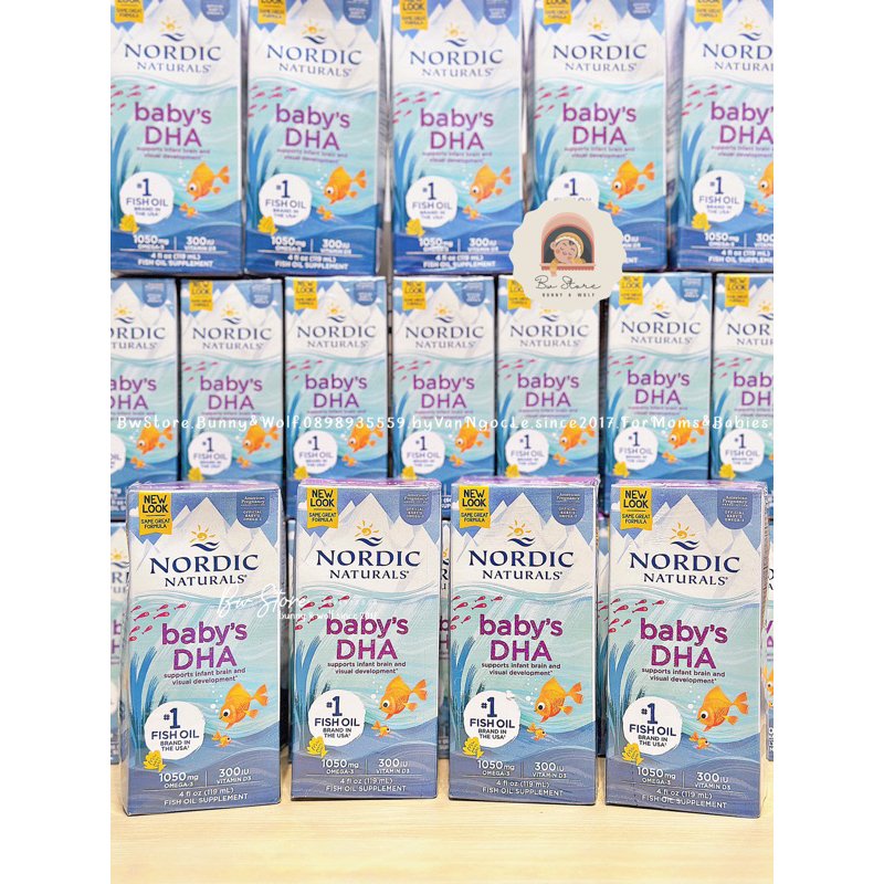 BABY's DHA / CHILDREN's DHA Nordic Naturals Mỹ cho bé - Chai 60ml / 119ml / 237ml