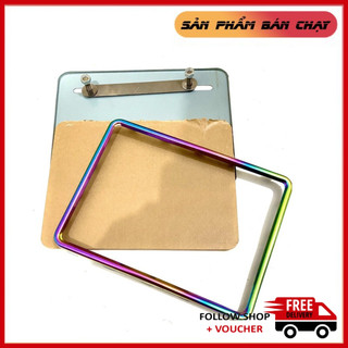 [Hot] Bộ Khung Biển Số Mica + Ốp Viền Biển 7 Màu Titan Đầy Đủ Cực Đẹp