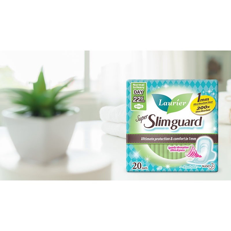 Băng vệ sinh Laurier Slimguard siêu mỏng 1mm