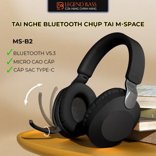 Tai Nghe Bluetooth Không Dây Có Mic M-Space MS B2 Âm Thanh HIFI Headphone Bluetooth Dùng Cho Điện Thoại, PC