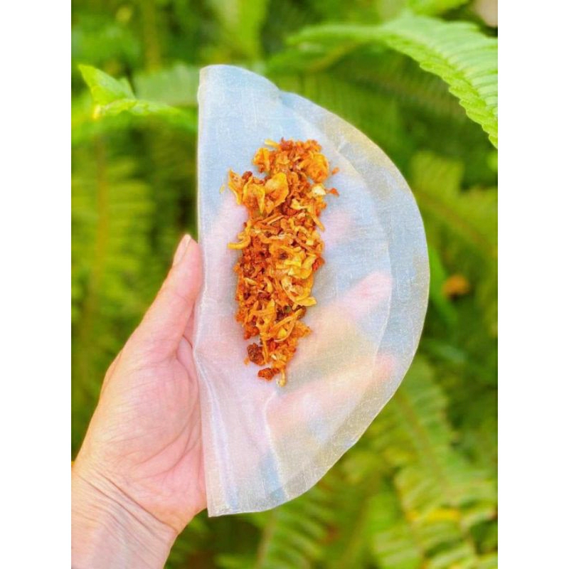 COMBO 500GR BÁNH TRÁNG PHƠI SƯƠNG + 1 HỦ MUỐI TÉP HÀNH PHI LOẠI 1