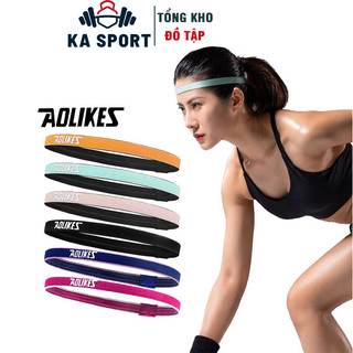 Băng đô, băng trán thể thao tập yoga, gym, chạy bộ, tennis thấm mồ hôi, chống trượt aolikes