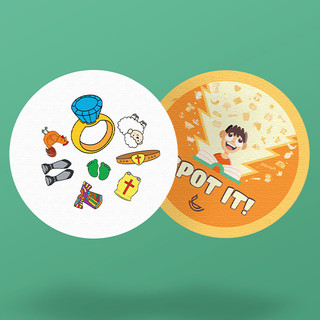 Bộ trò chơi boardgame Spot it - Game vui Cơ Đốc