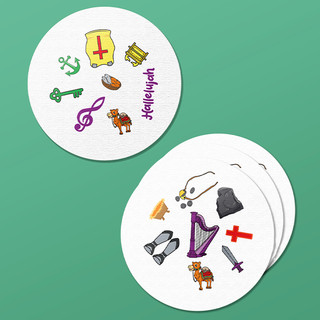 Bộ trò chơi boardgame Spot it - Game vui Cơ Đốc
