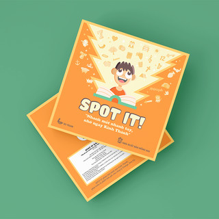 Bộ trò chơi boardgame Spot it - Game vui Cơ Đốc