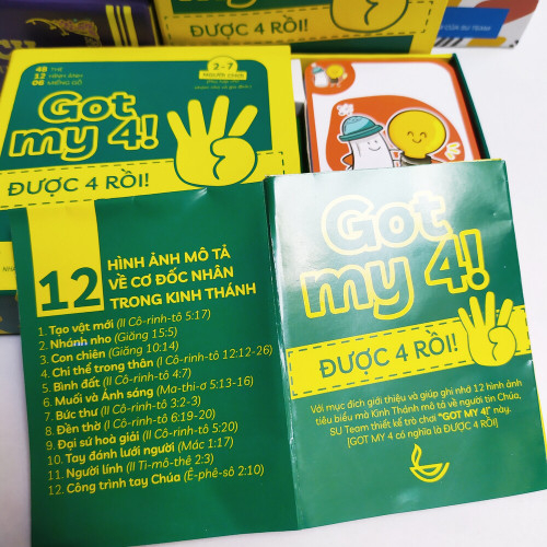 Bộ đồ chơi board game GOT MY 4! - Game vui Cơ Đốc