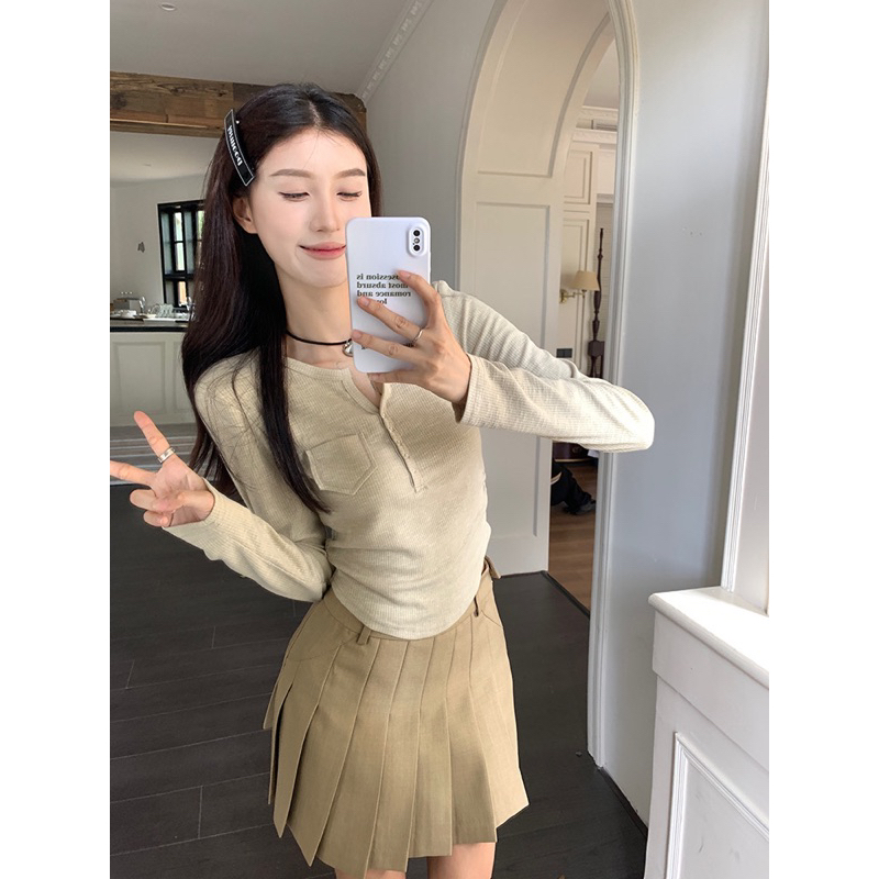 Set áo khoác blazer + chân váy tiểu thư ulzzang Hàn Quốc Yannie