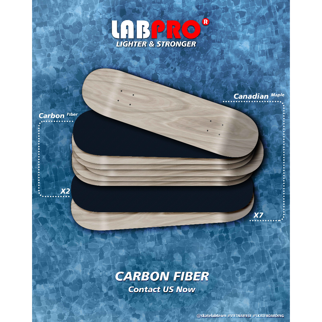 Ván trượt LABPRO.EXE Impact Carbon Fiber - phiên bản AE86 2022