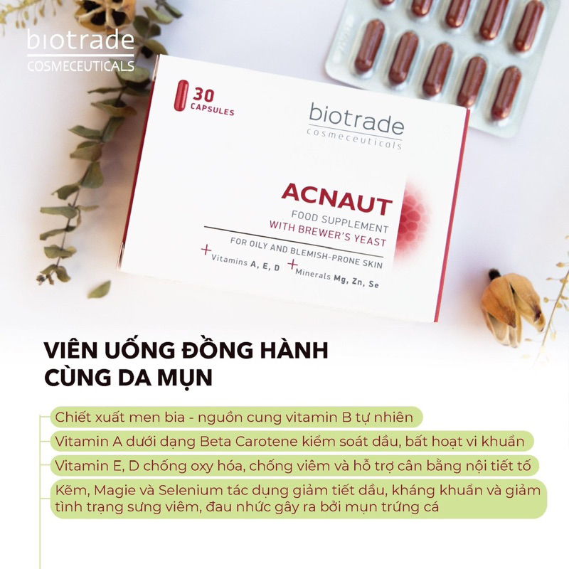 Viên uống Acnaut Food Supplement