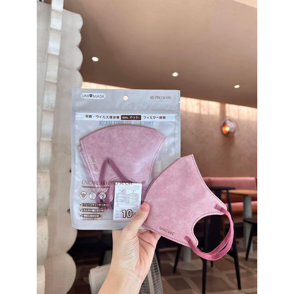 Khẩu trang 6D PRO MASK Airfit UNICARE bản cao cấp chính hãng UNI MASK