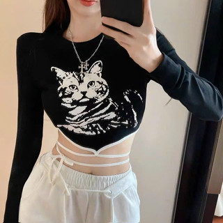 Áo croptop tay dài hở lưng buộc nơ sau NA19202 mới nè
