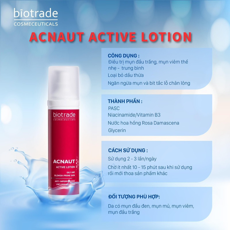Lotion mụn Acnaut Active 10ml-60ml