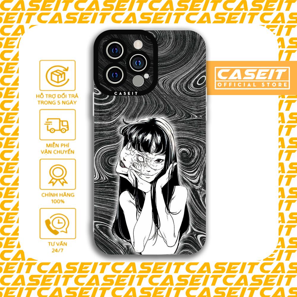 Ốp lưng iphone cạnh vuông Caseit Tomie Horror Manga aesthetic gothic 8/8plus/x/xs/11/12/13/14/pro/max/plus/promax