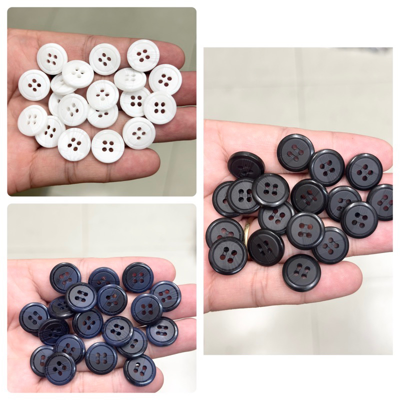 Sét 20 nút quần tây/nút to  bề mặt nhám & dày