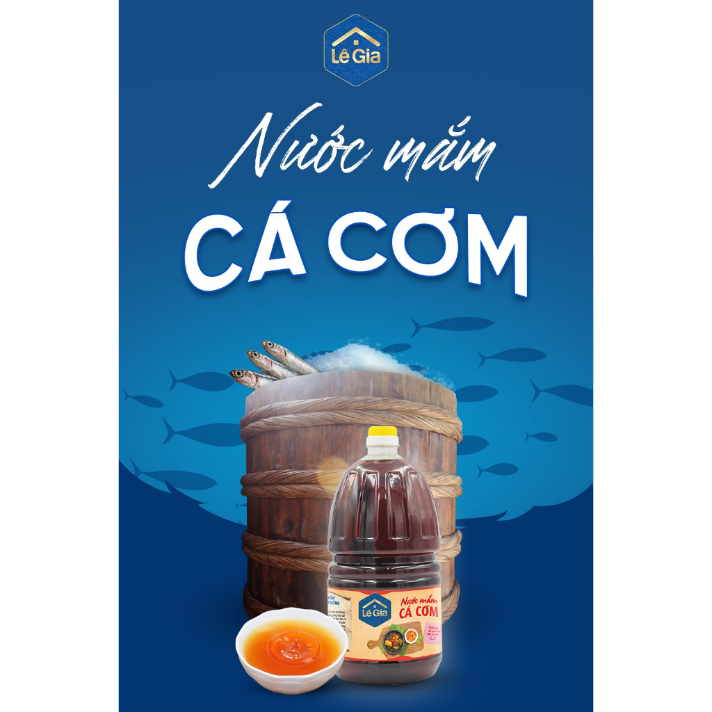 Nước mắm cá cơm Lê Gia can 5L cho hệ thống nhà hàng, chuyên kênh phở , quán ăn