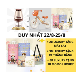 3b- tặng xe thăng bằng  bỉm tã dán quần momo diamond momo luxury s52 l42 - ảnh sản phẩm 2