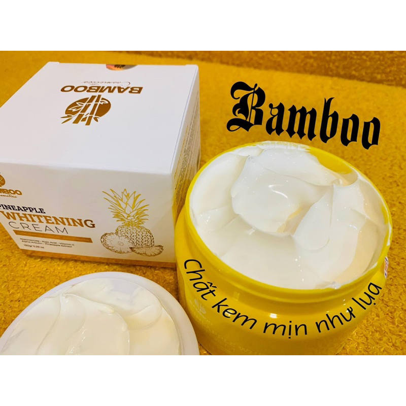 💥Siêu phẩm 2023💥 Kem Body Dứa Bamboo - trắng mịn da, se khít lcl