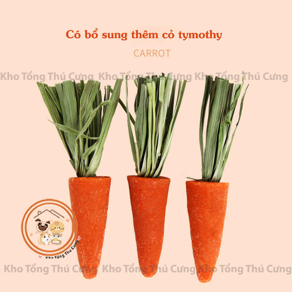Thức ăn ,snack ăn vặt cà rốt mini mài răng Bucatstate cho hamster,sóc,thỏ,bọ,chinchilla,thú cưng,giàu dinh dưỡng,vitamin