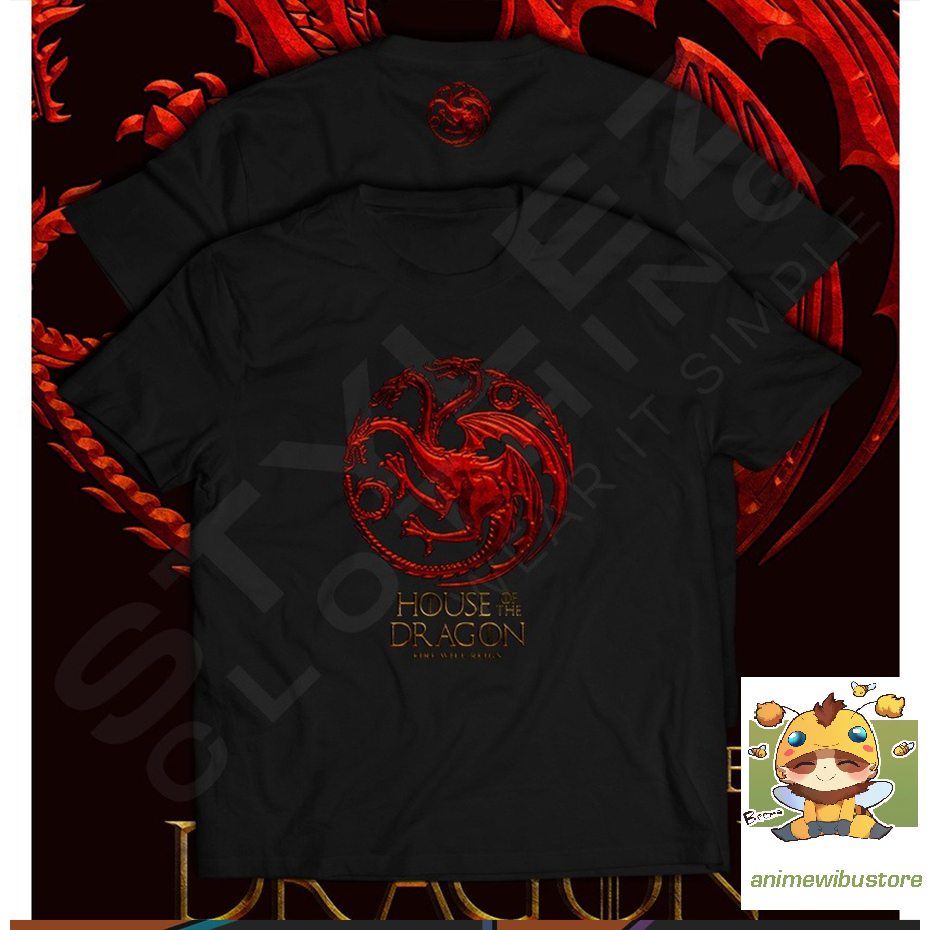 Áo thun HOUSE OF THE DRAGON GAME OF THRONES cực chất giá rẻ