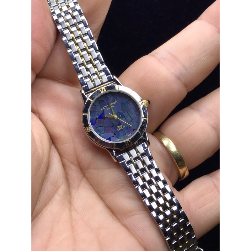 🥰Đồng hồ Si Nữ Đá Opal hiệu Michel Jourdan Pháp🇫🇷. Hàng đã qua sử dụng