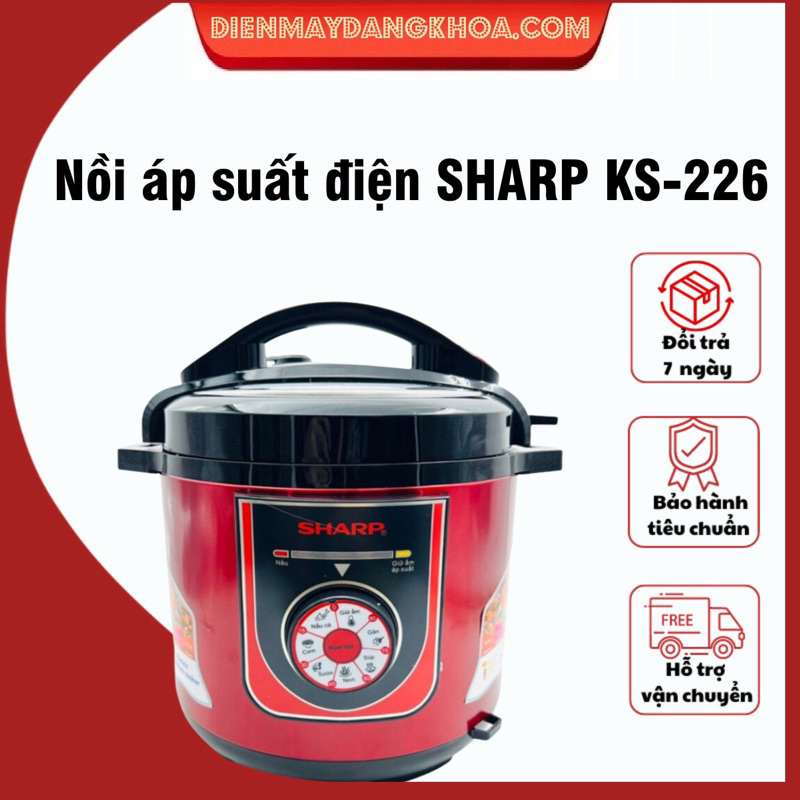 Nồi áp suất điện Homely Sharp ks-226 6L
