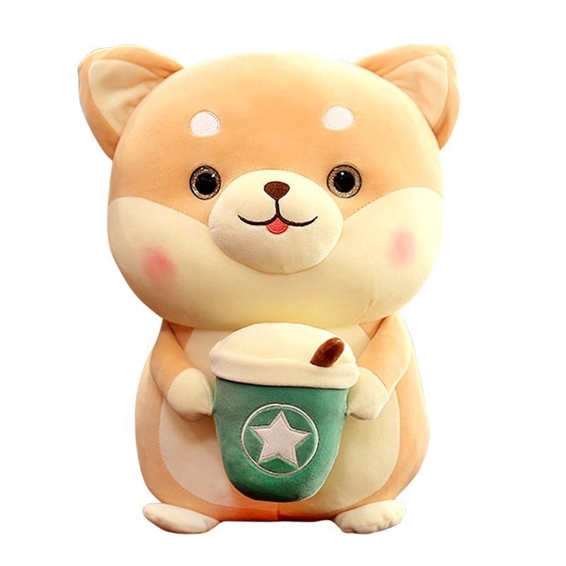 Gấu Bông, Thú Nhồi Bông Chú Chó Shiba Dễ Thương