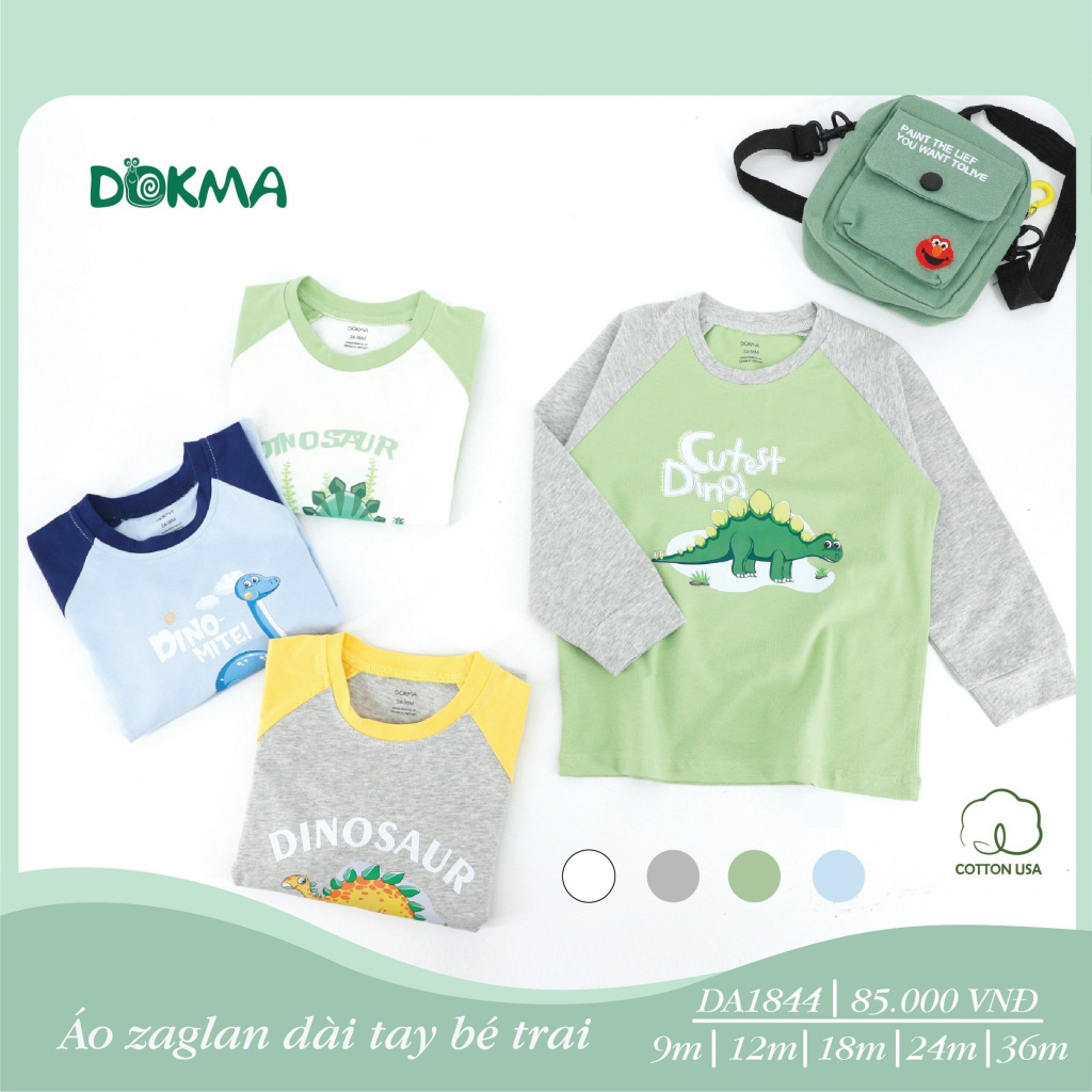 Áo  Dài Tay Mỏng Bé Trai Dokma