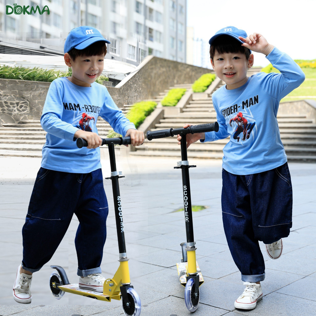 Dokma_ Áo dài tay bé trai người nhện 2-7 tuổi