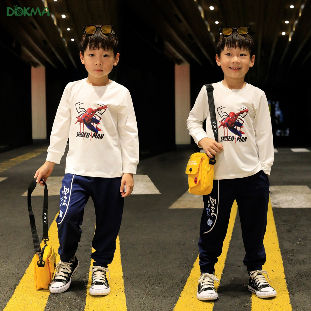 Dokma_ Áo dài tay bé trai người nhện 2-7 tuổi