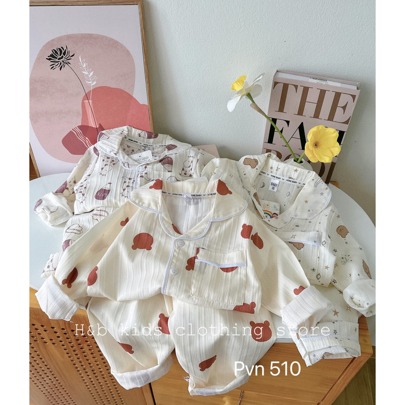 Pijama cho các bé chất xốp hàng đẹp 8-20kg