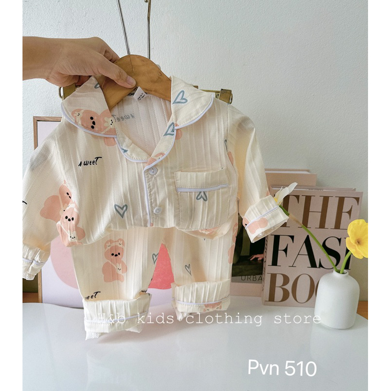 Pijama cho các bé chất xốp hàng đẹp 8-20kg