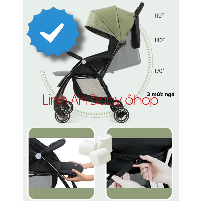 XE ĐẨY GẬP GỌN BAOBAOHAO A10 CHO BÉ