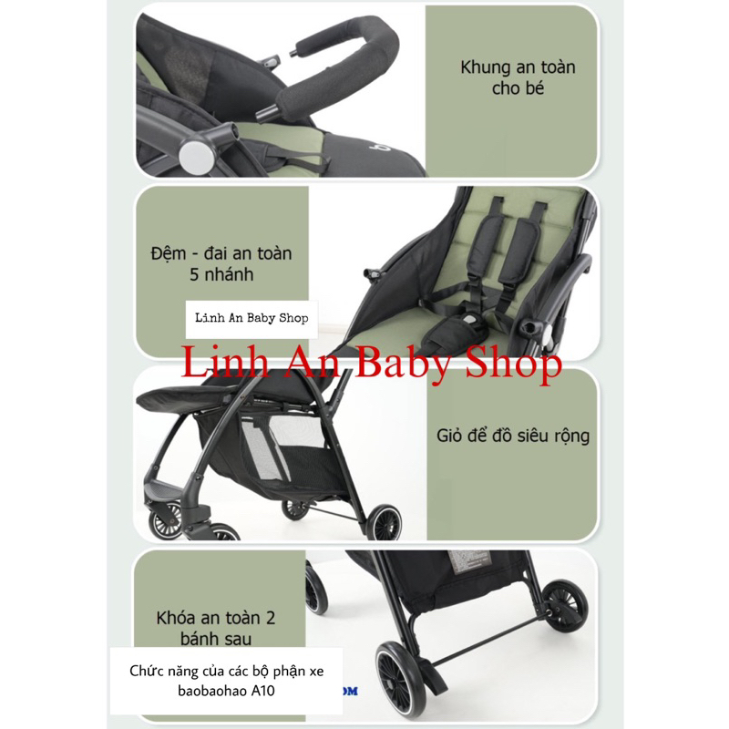 XE ĐẨY GẬP GỌN BAOBAOHAO A10 CHO BÉ