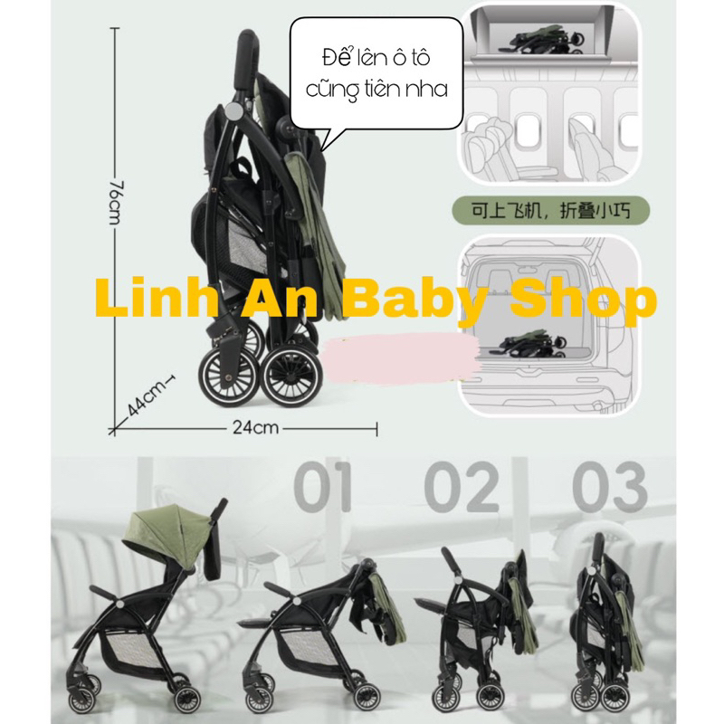 XE ĐẨY GẬP GỌN BAOBAOHAO A10 CHO BÉ