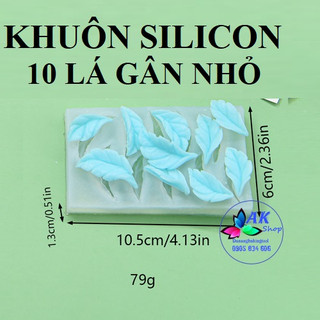 KHUÔN SILICON 10 LÁ GÂN NHỎ