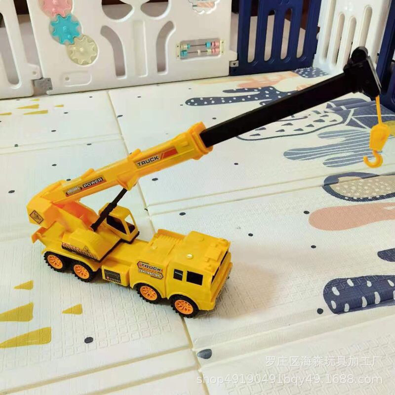 Xe cẩu,xe móc đồ chơi loại to,cần cẩu có thể kéo ra,xuay 360 độ linh hoạt máy công trình cho bé Hàng Có Sẵn