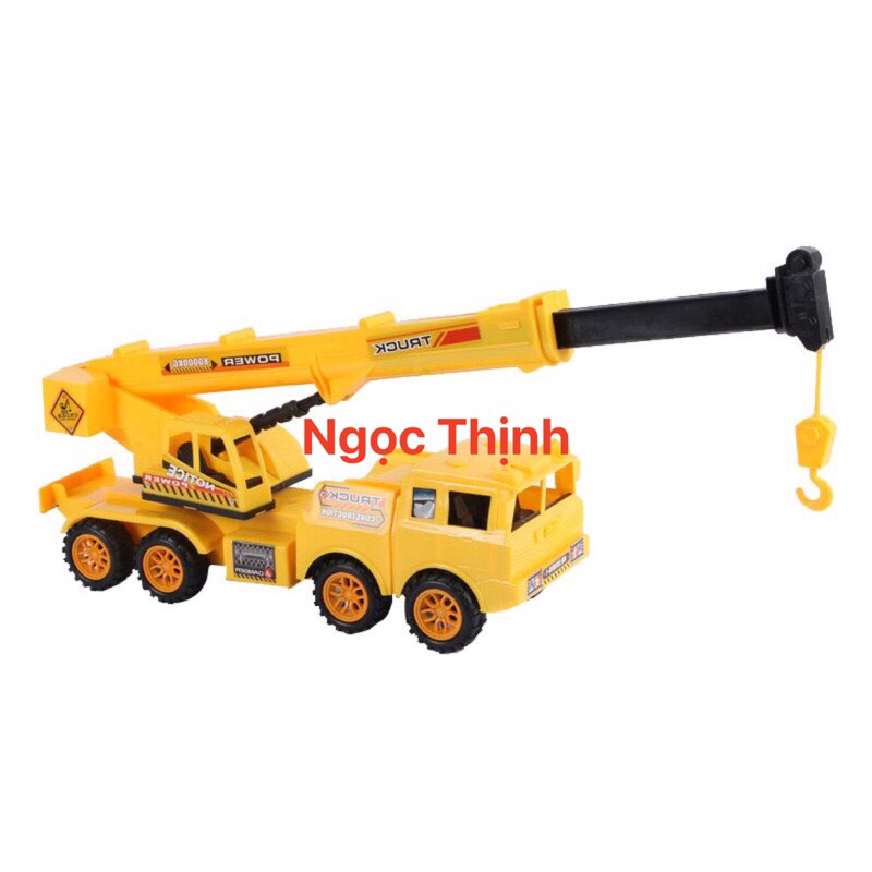 Xe cẩu,xe móc đồ chơi loại to,cần cẩu có thể kéo ra,xuay 360 độ linh hoạt máy công trình cho bé Hàng Có Sẵn