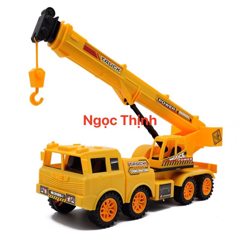 Xe cẩu,xe móc đồ chơi loại to,cần cẩu có thể kéo ra,xuay 360 độ linh hoạt máy công trình cho bé Hàng Có Sẵn