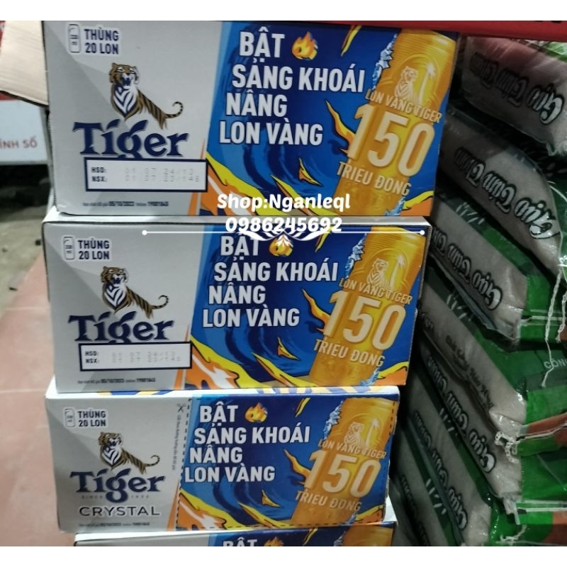 HDM Thùng 20 Lon Bia TIGER BẠC/ XANH 330ml