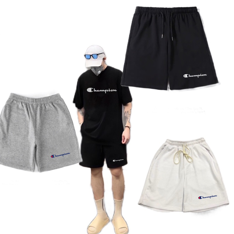 Quần short Champion sport cao cấp, quần ngắn nam nữ full bọc tag