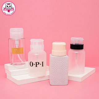 Lọ đựng Aacetone 250ml đầu xịt - Bình OPI ấn nhún đựng nước lau gel - Kitty Nails Supply