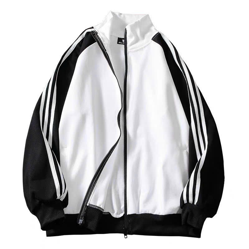 Áo khoác phối màu sọc viền tay " vải siêu đẹp " hình thật tự chụp