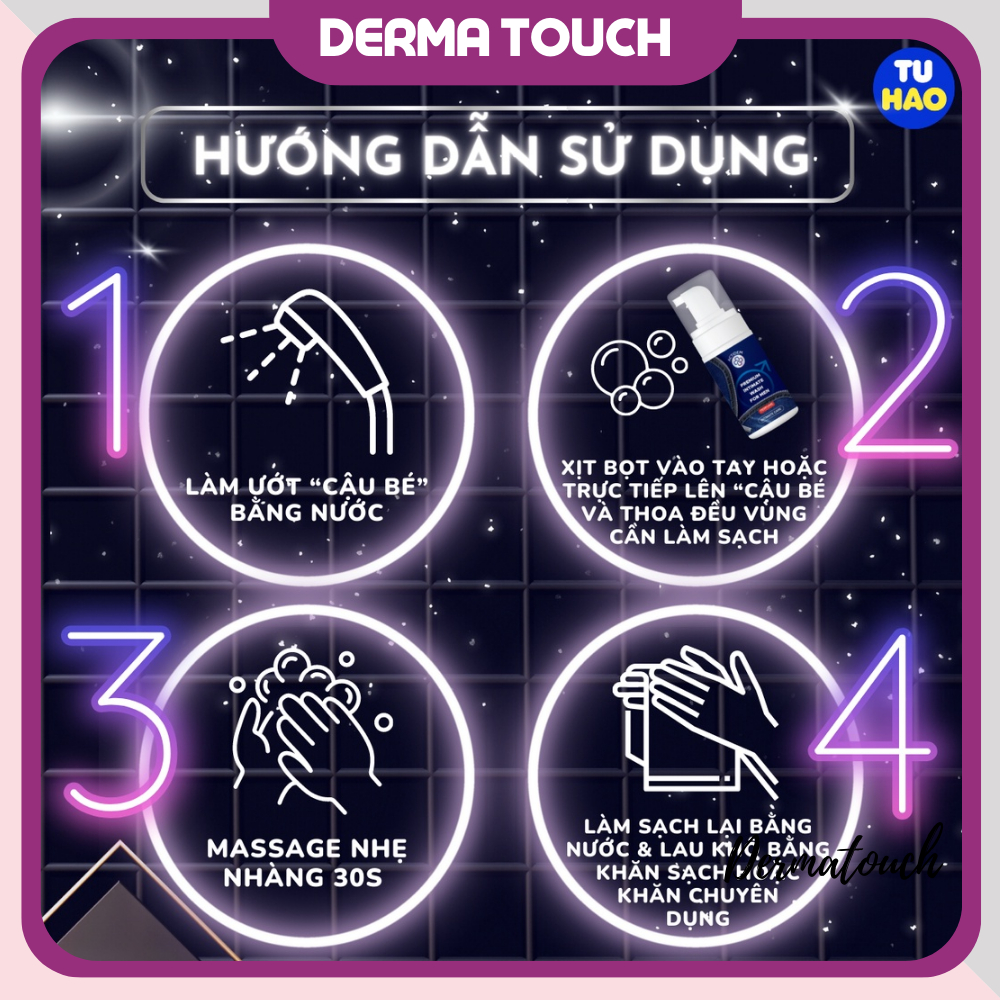Dung dịch vệ sinh dạng bọt dành cho nam Actidem