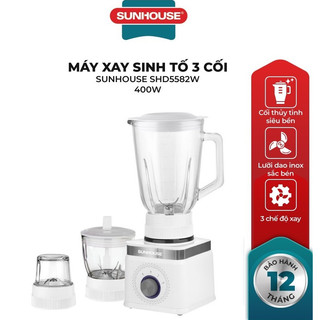 Máy xay sinh tố 3 cối SUNHOUSE SHD5582W