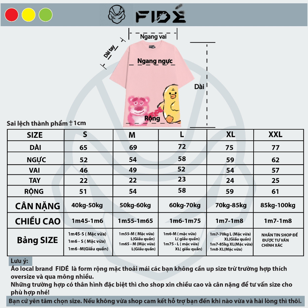 Áo thun FIDE phông trơn nam nữ cổ tròn FIDE GẤU LOTSO 27