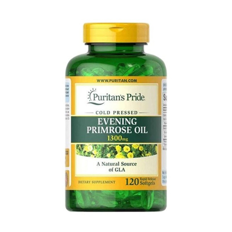 Viên Uống Tinh Dầu Hoa Anh Thảo Puritan's Pride Evening Primrose Oil 1300mg 120 Viên Mỹ