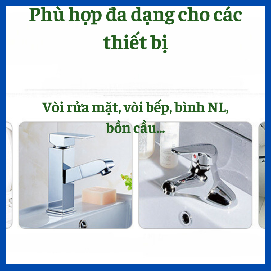 Dây cấp nước nóng lạnh, dây cấp nước vòi sen, dây cấp nước bồn cầu, dây cấp nước 30-40-60 cm.