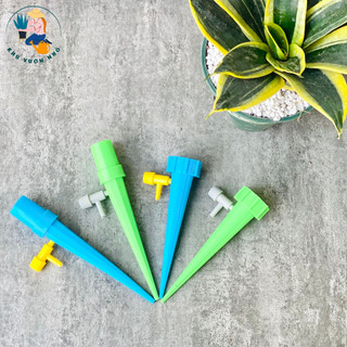  3 Đầu tưới nước nhỏ giọt tự động gắn chai nước có van điều chỉnh tốc độ nước 