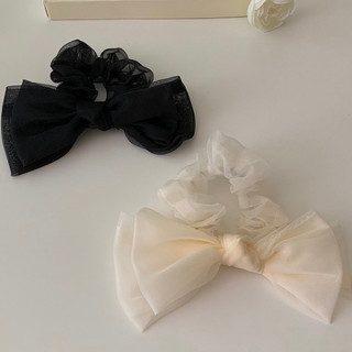 Cột tóc nơ mềm mại nữ tính Modleaf Lady ribbon hairband Hàn Quốc
