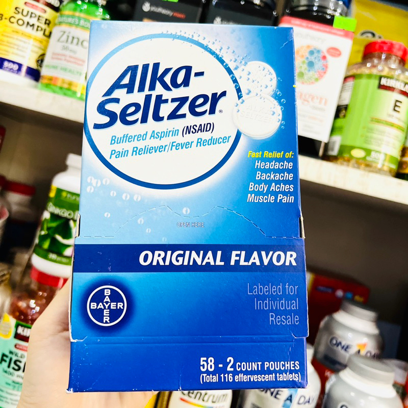 Viên sủi Alka Seltzer Mỹ giảm chứng khó tiêu